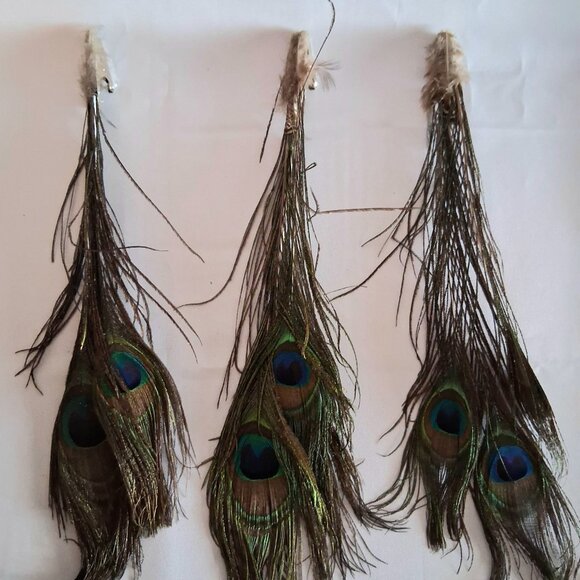 Lot of 6 Peacock Themed Decorations Ornaments - Picture 2 of 10